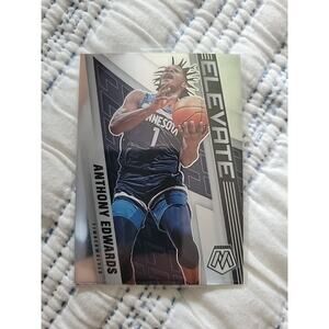 Anthony Edwards 2021-22 Panini Mosaic #2 - Elevate Silver - Timberwolves